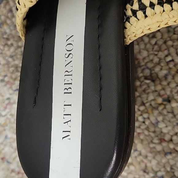 Matt Bernson Black and Cream Women's Sandals Ceylon Sz 9 NWOT - Picture 4 of 7